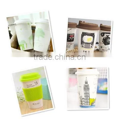 100% natural bamboo fiber coffee mug cup