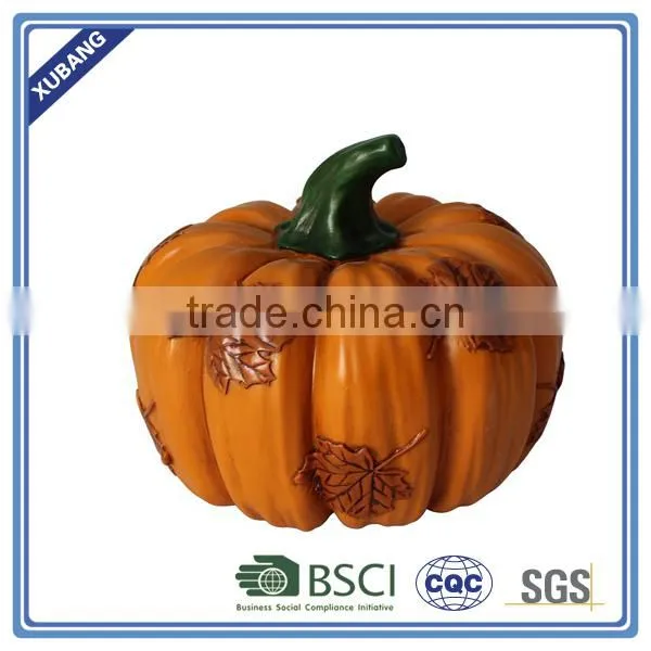 pumpkin with maple leave POLY RESIN TABLE TOP