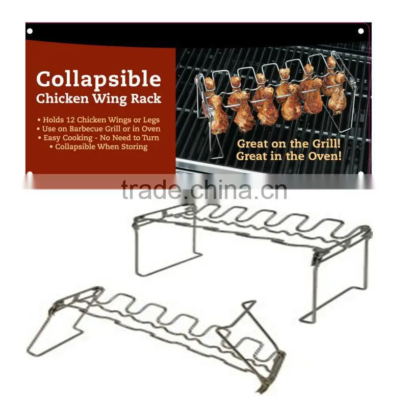 Classic Stainless Steel Chicken Leg Rack
