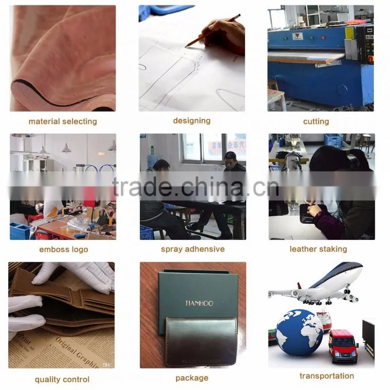 Customized Branded RFID Blocking Wax Oil Leather Women's Wallet