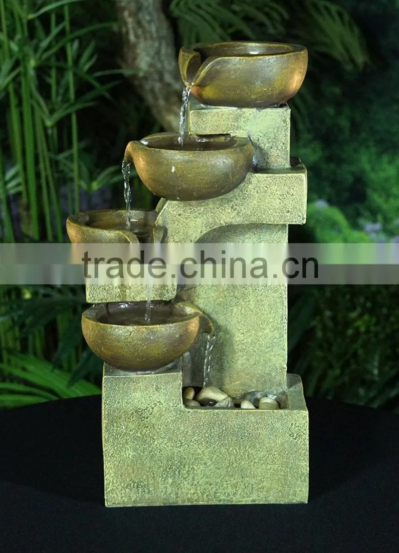 Tier Pots Garden Water Fountain