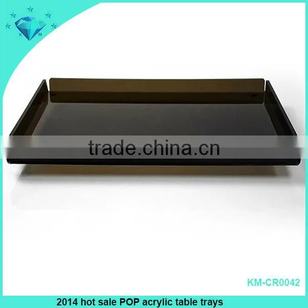 Custom elegant black acrylic products display,acrylic food display rack