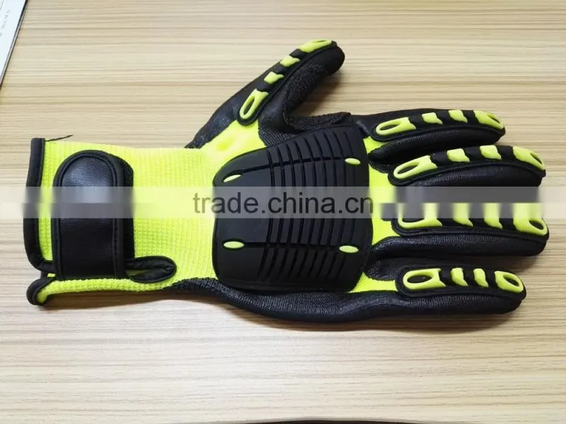 TPR gloves, nitrile Sandy Finish gloves,Impact Resistant TPR Glove