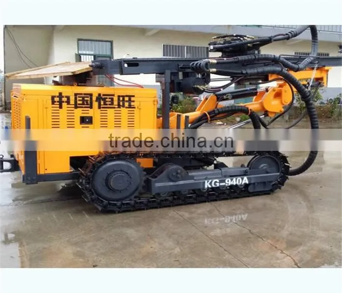 Crawler belt walking DTH drilling rig