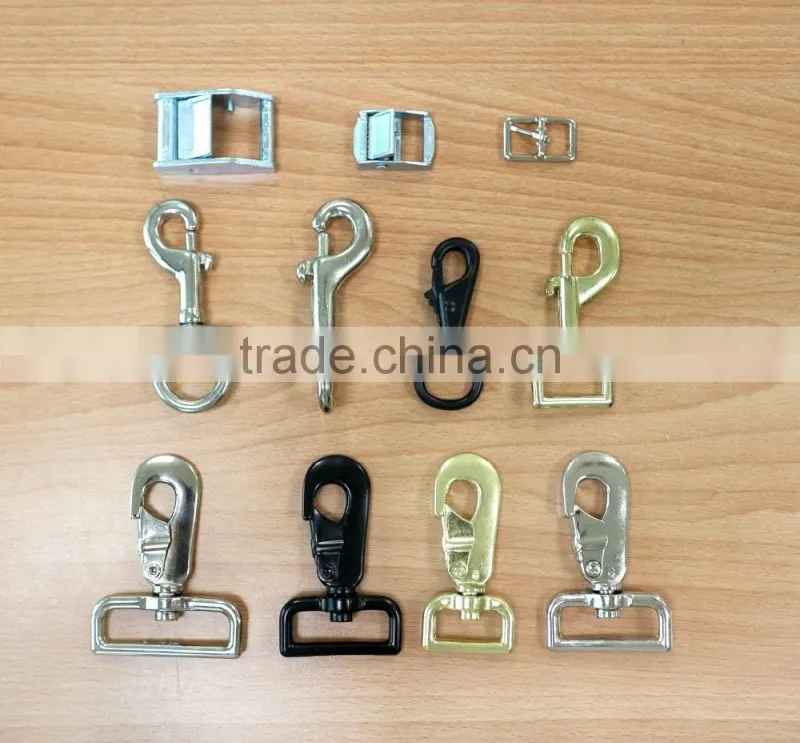 Rectange Face Metal Suspender Clip with plastic teeth inside for garment, 1 inch High Quality Fashion Metal clip