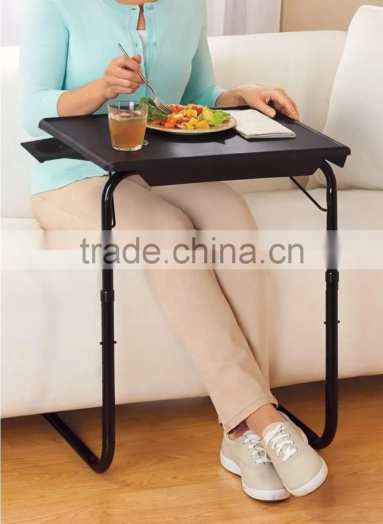 5 Starsuperdeal Portable and Foldable Black Tray Table