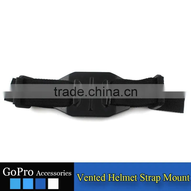 2016 New Wholesale vented helmet strap mount for sports camera accessory