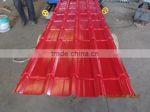 Colored roofing sheets