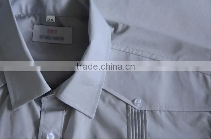 Men's 100% cotton Guayabera shirt with long sleeve and pintuck