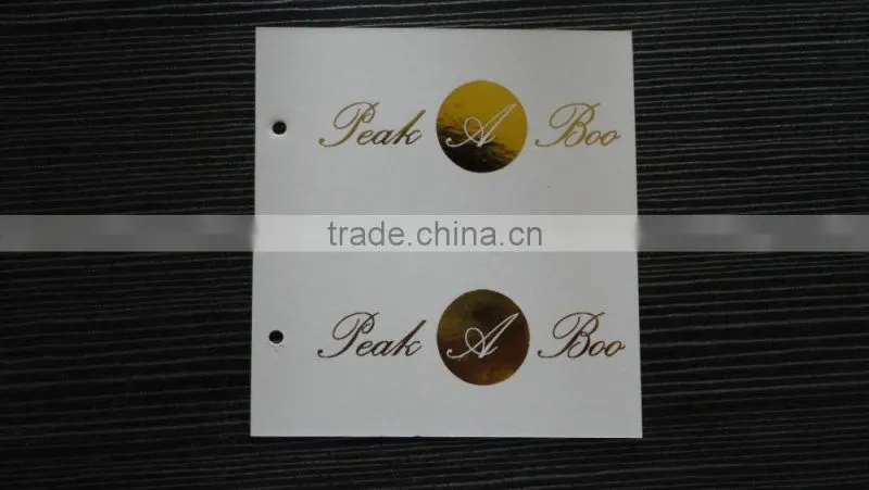 2017 Customized jeans hang tags swing tags with high quality