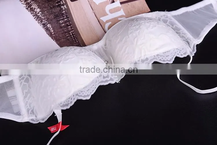 Body color sexy breast woman bra set