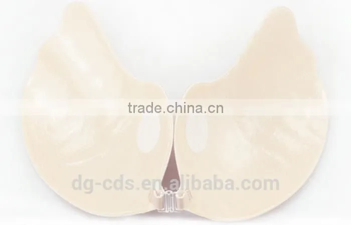 strapless self-adhesive v bra