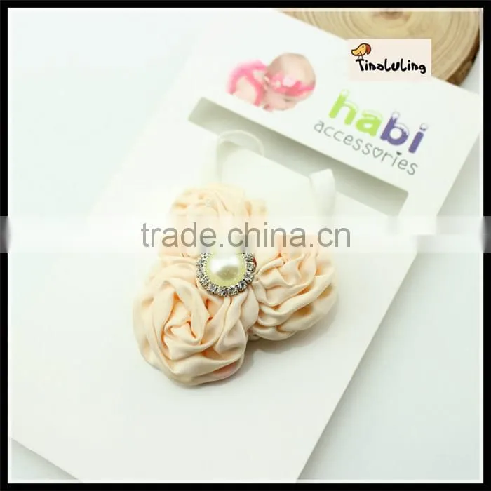 light yellow headwear headband christmas hairband with perals TLLC-48 36 cm