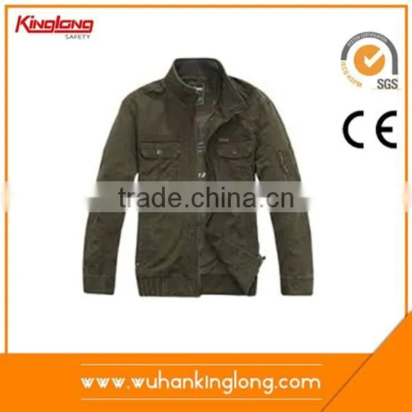 Mens cargo jacket long sleeves grey jacket