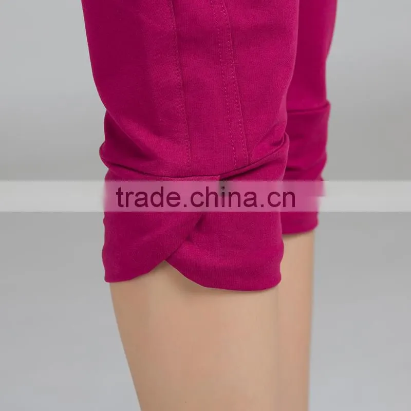 2015 Newly design Custom high quality womens fashion slim fit jogger sport pants