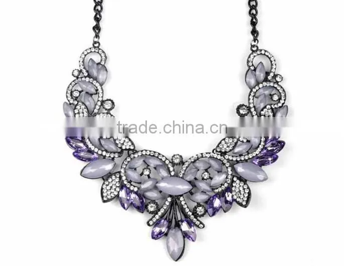 F20002N European style top selling classical diamond necklace