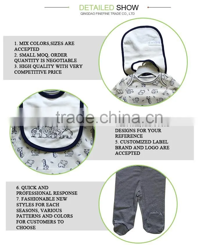 Europe Design Cute Autumn Winter Baby Clothing Set