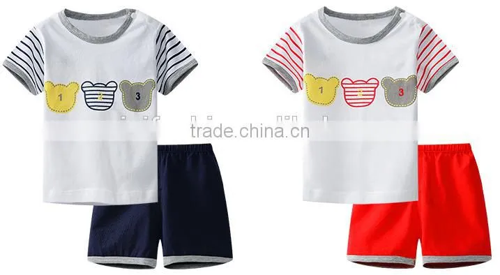 2016 best selling infant clothes boys and girls toddler suits cheap baby girl two-piece garment