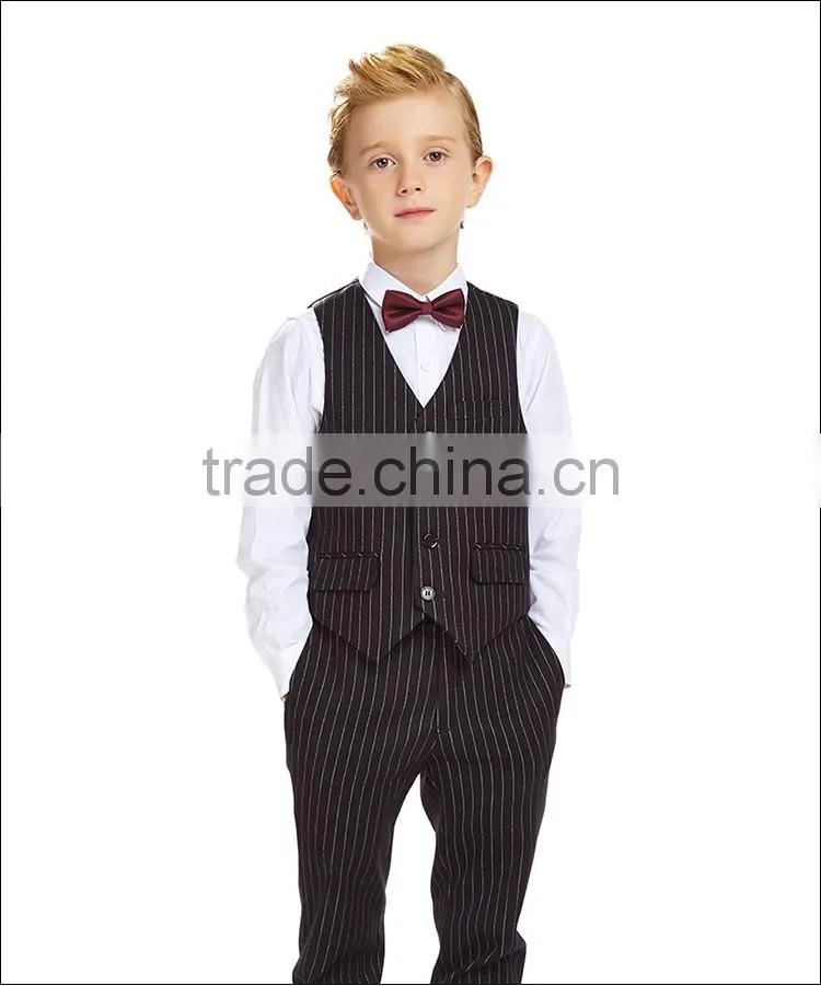 ELPA NXB 0062 Vertical Striped three pieces boys suits for show