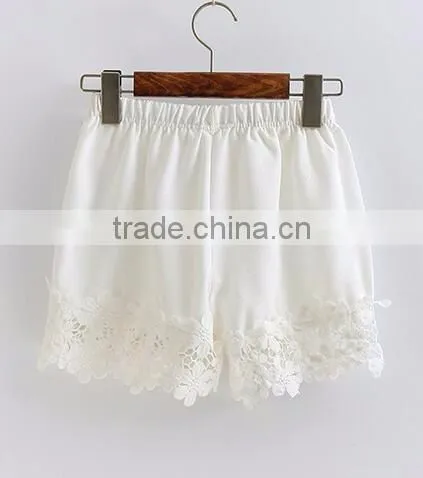 EY0612P Summer Ladies 2017 Classics Shorts With Lace Hem