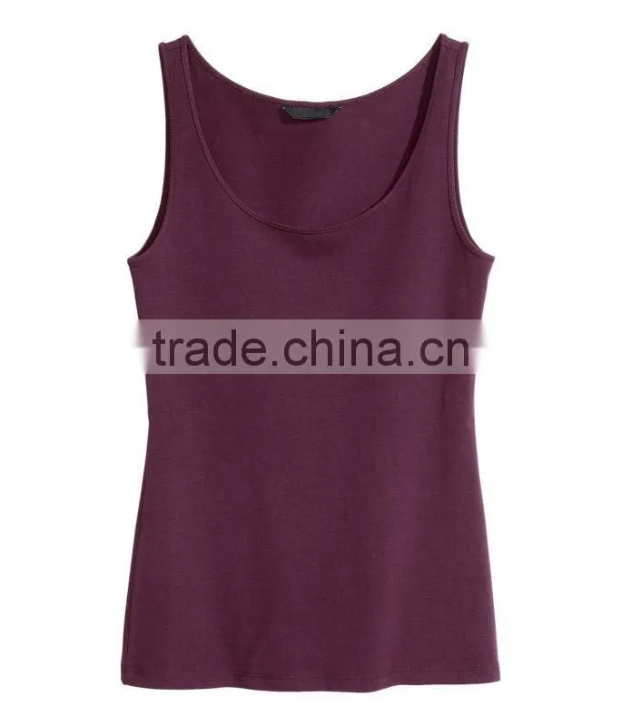 Soft Stretch Jersey Basic Vest Top