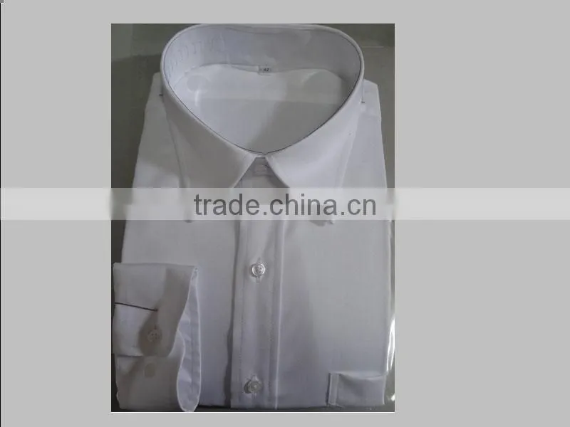 100% cotton white men dress shirts with a pocket