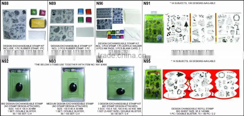 2pcs eva foam Geometry stamp