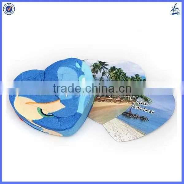 100% Cotton customized compressed towels magic beach towel