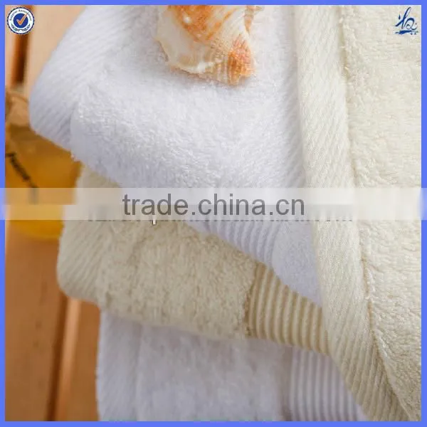 terry towel with dobby border/high quality cotton face towel