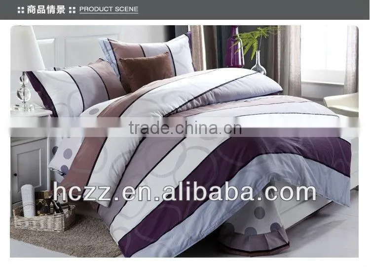 Simple &Elegant Print Cotton Bedding Set 4pcs