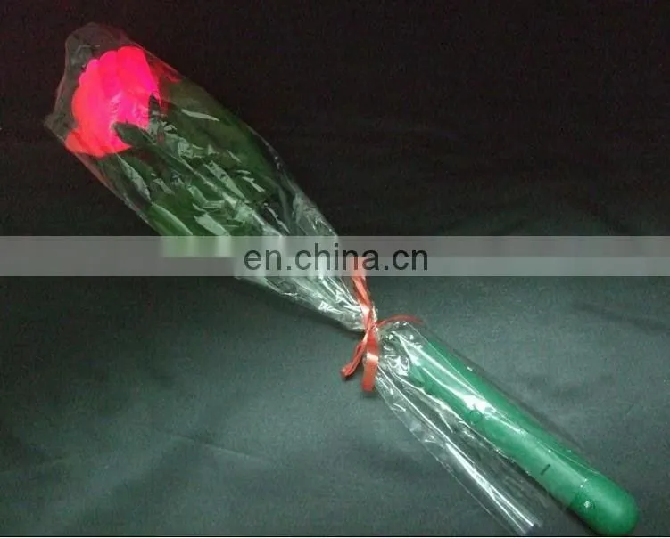 colorful Artificial rose flower with LED blinking light