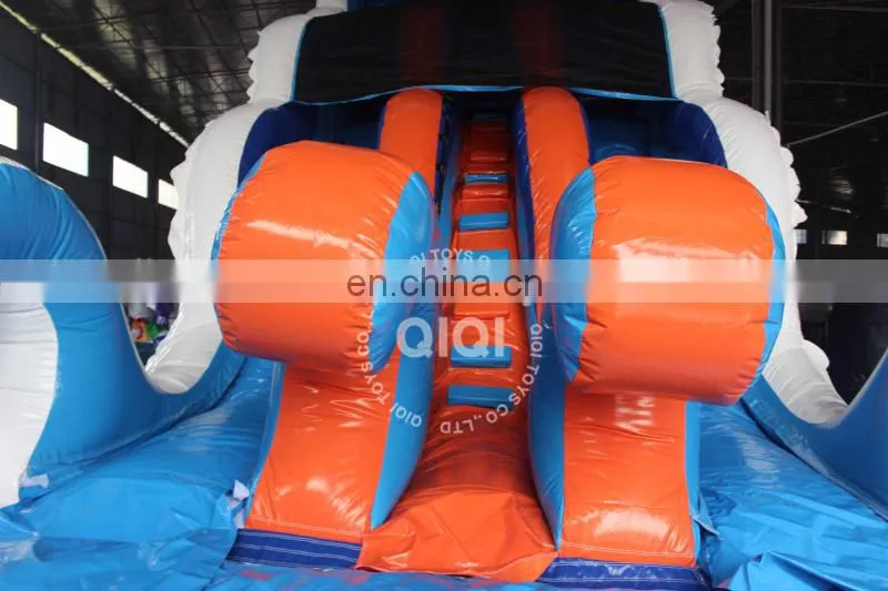 5m high slide,inflables juegos, beach waves inflable slide with pool