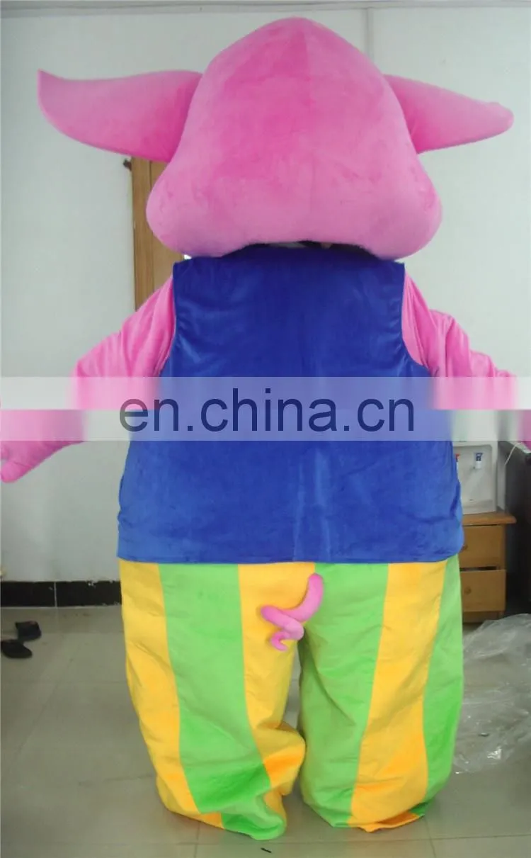 2016 Hot Sale pig Mascot Costume/ fur mascot costume /plush mascot costume