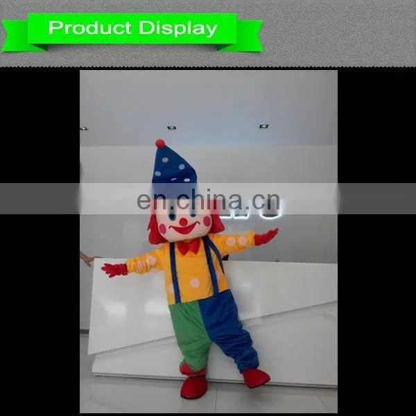 popular clown mascot costume,lovely joker mascot costume,performance mascots