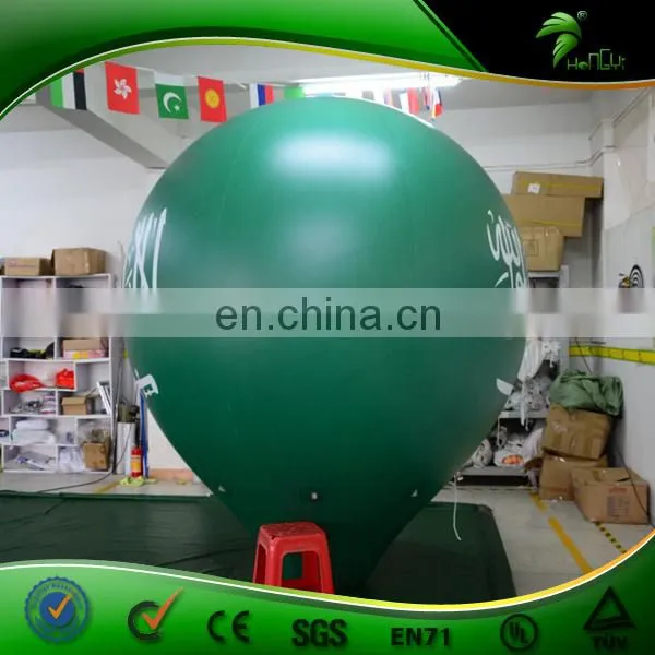 PVC Flying Inflatable Green Tear Balloon. Joyshaker Battle Ball, Light Helium Balloon for Advertising