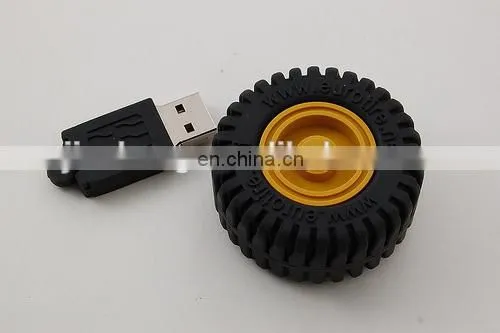 Bulk promotional silicone pvc 2gb usb flash driver with custom design (usb 2.0)