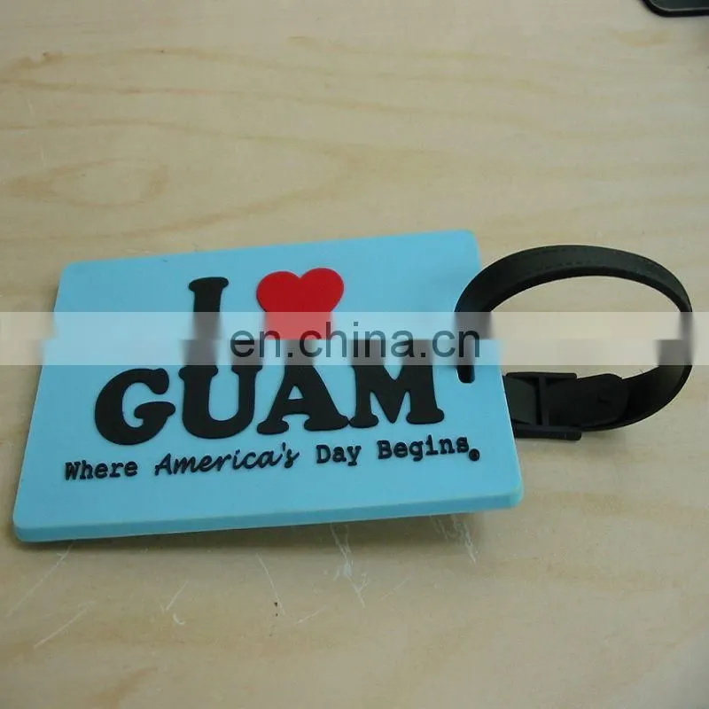 Custom any size and logo Pvc luggage tag, travel luggage tag