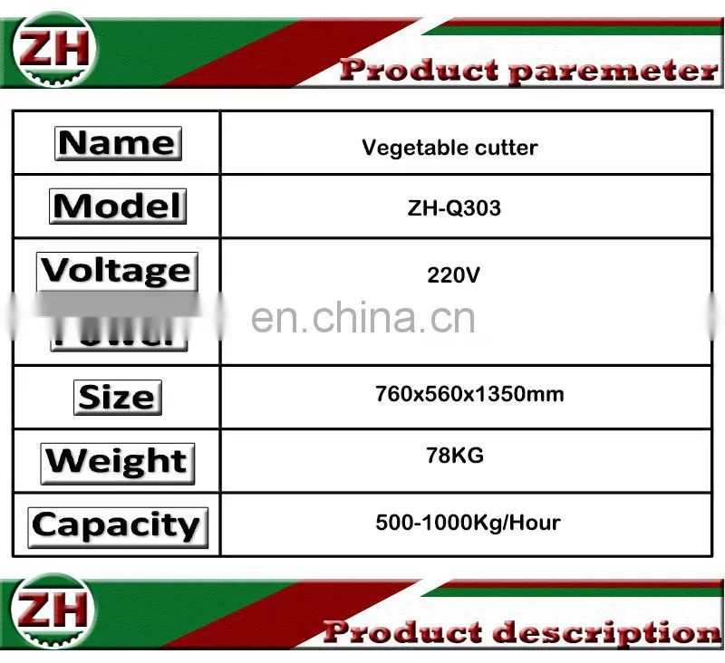 High efficient vegetable cutting machine commercial vegetable cutter