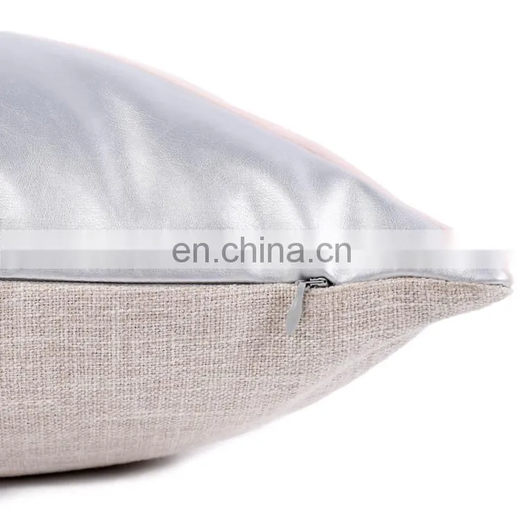 Patchwork Soft Geometric Print Decorative Square Throw Pillow Cushion Cover for Sofa