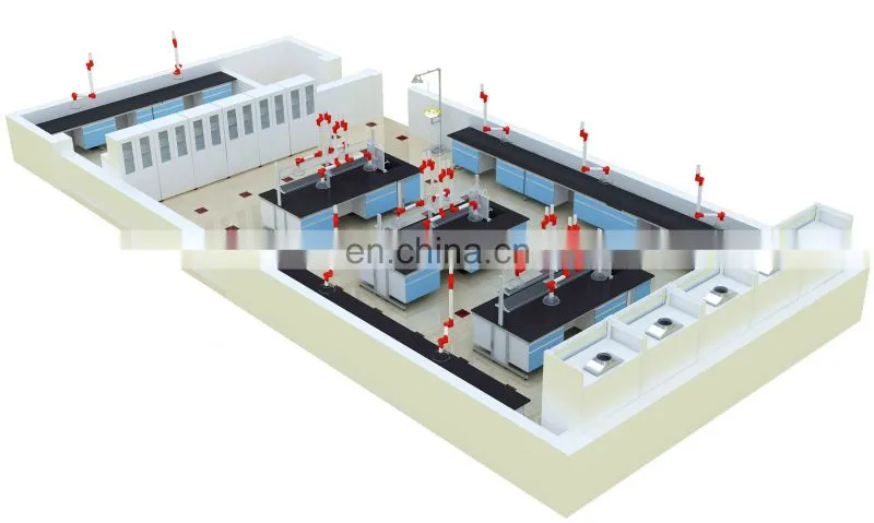 Guangzhou lab furniture manufacturer customized size and color chemistry furniture laboratory
