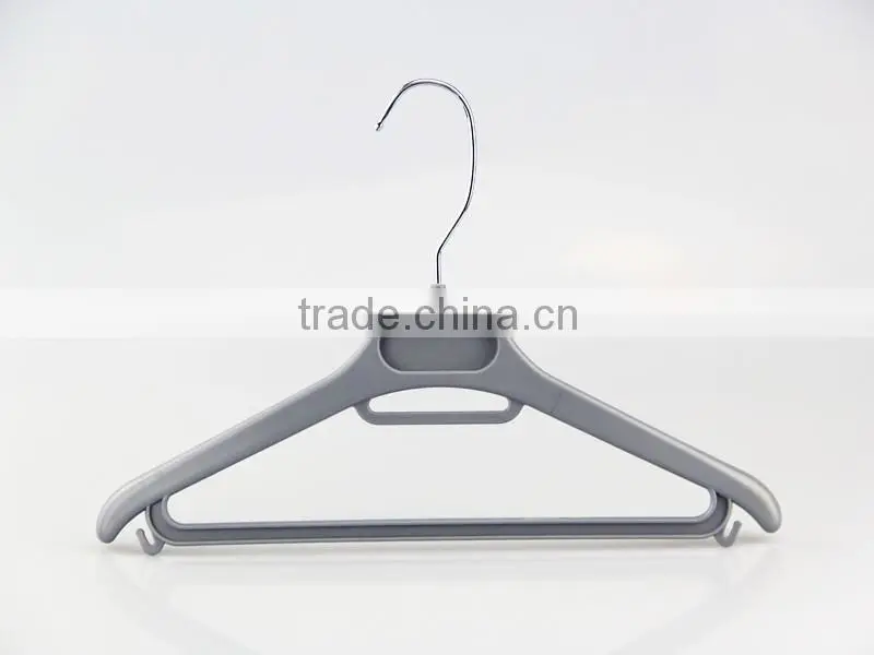 IMY-512 grey wholesale kids plastic hangers with bar