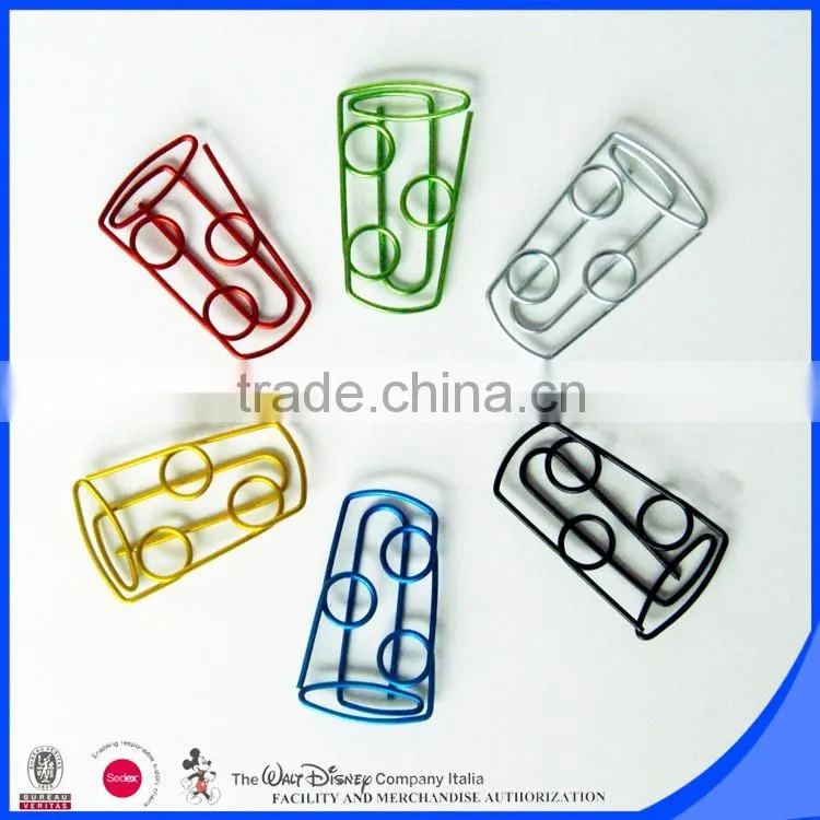 stationery premium cup shape fancy paper clips
