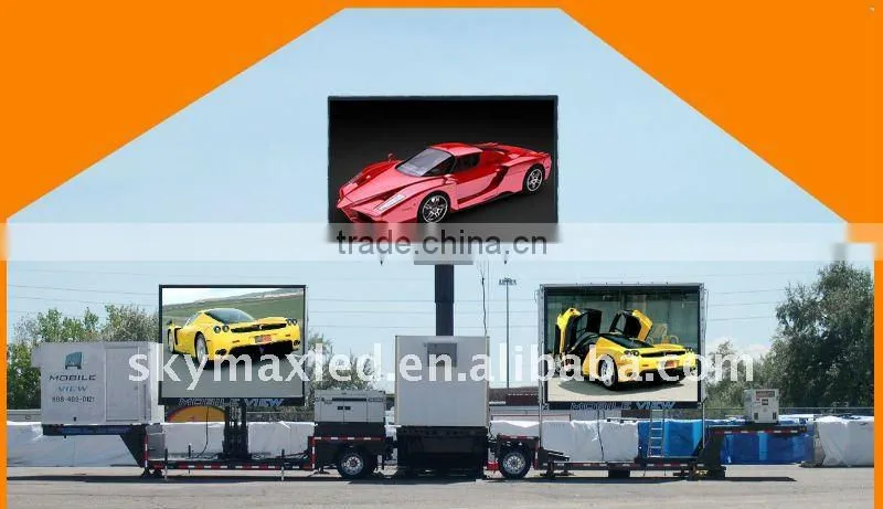 Outdoor advertising full color truck /car mobile LED display