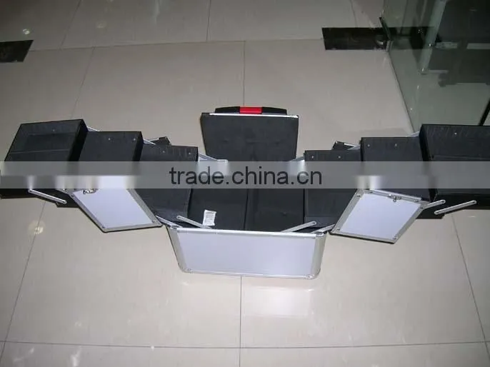 2015 new design Aluminum tattoo kit case, Aluminum Cosmetics case , makeup case with mirror and lock