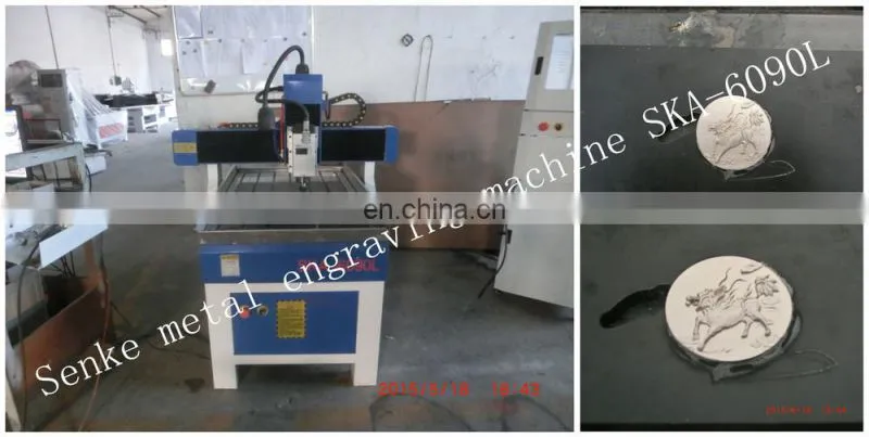 Whole cast iron body table move cnc router 6090 metal