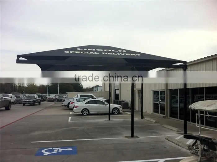 Bottom price space frame steel parking canopy design