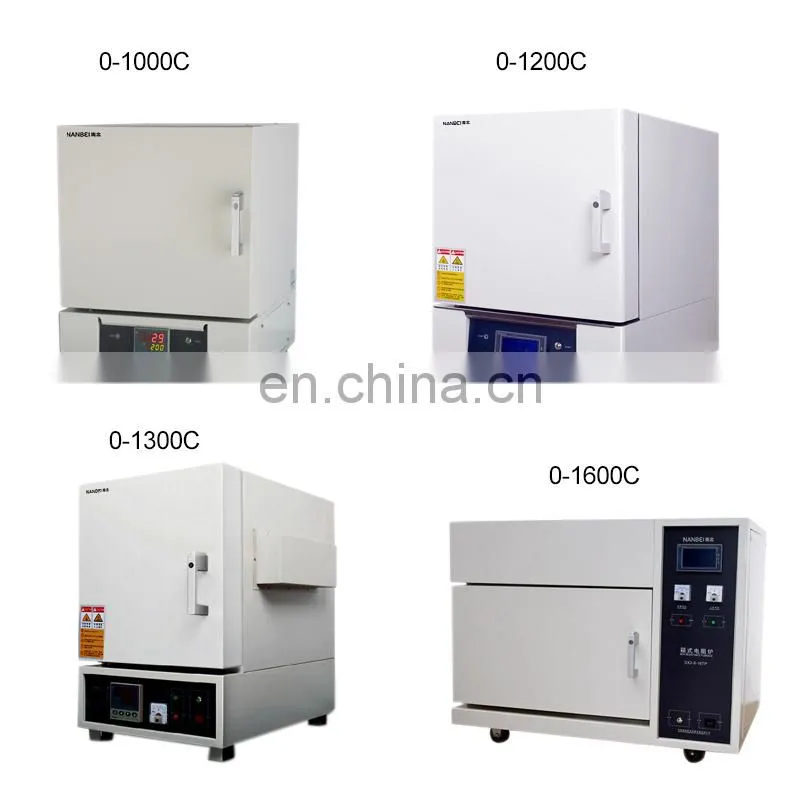 1600 1200 1000 degree lab electric resistance ceramic fiber muffle furnace