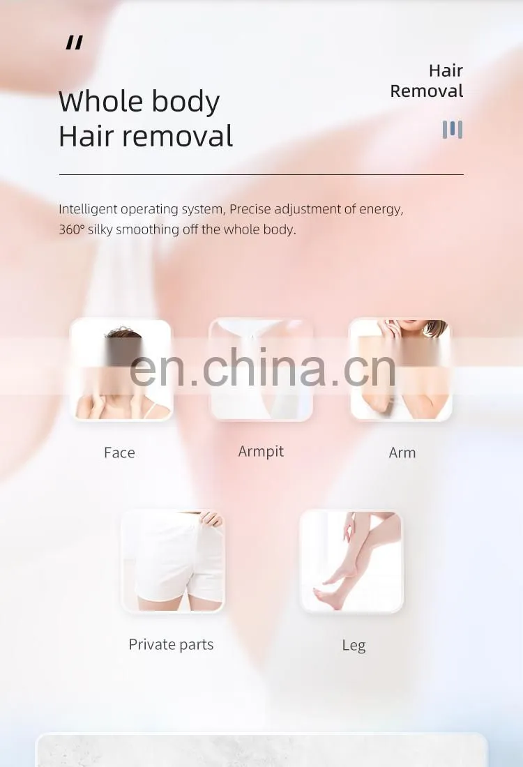High Power Three Wavelengths Diode Laser Hair Removal Machine