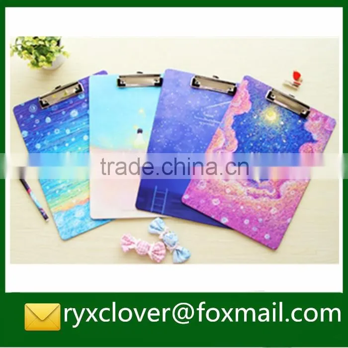 Transparent A4/A5/A6 2mm PP plastic writing clipboard