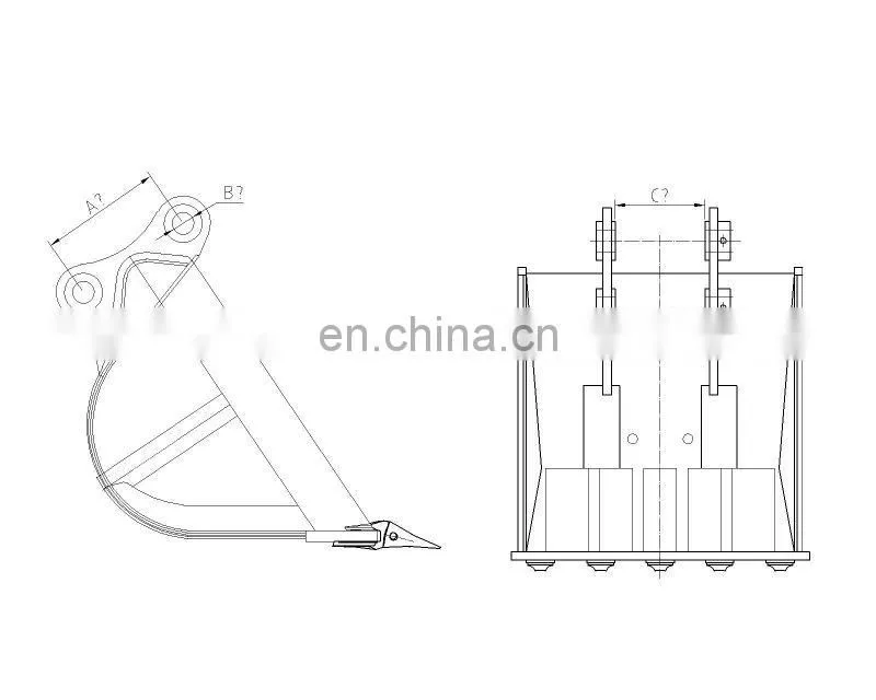 Excavator Bucket Size For Kobelco SK330